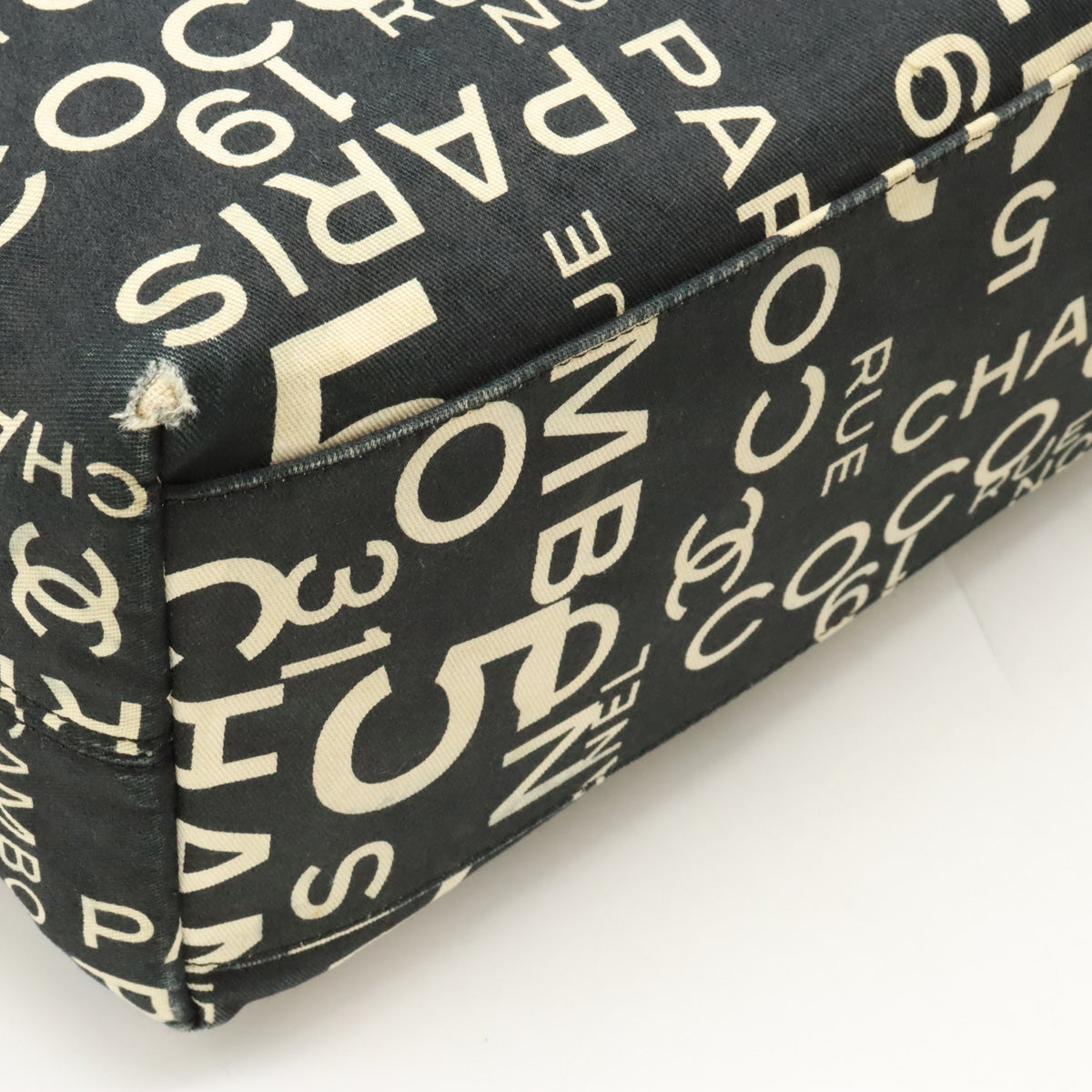 Chanel Canvas Logo Tote Bag A18303
