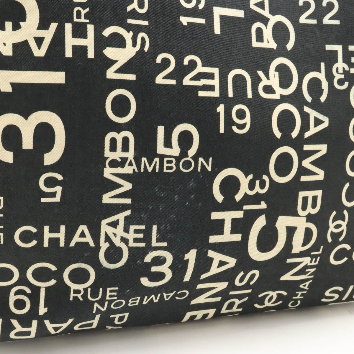 Chanel Canvas Logo Tote Bag A18303