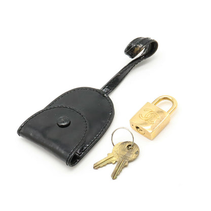 Chanel Coco Mark Patent Leather Handbag