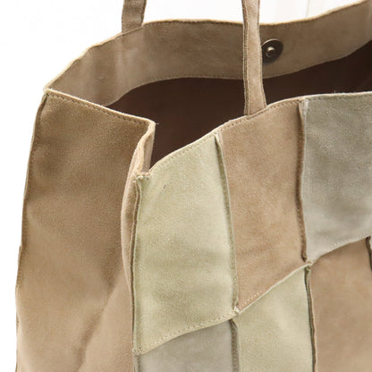 Chanel Suede Patchwork Tote Bag