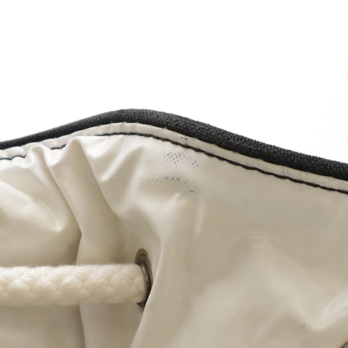Chanel Canvas Vinyl Logo Print Shoulder Bag