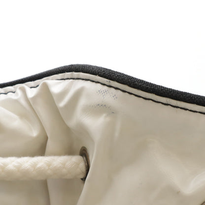 Chanel Canvas Vinyl Logo Print Shoulder Bag
