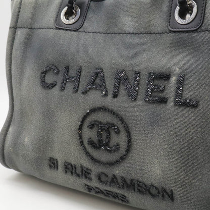 Chanel Canvas Sequin Medium Tote Bag A67001