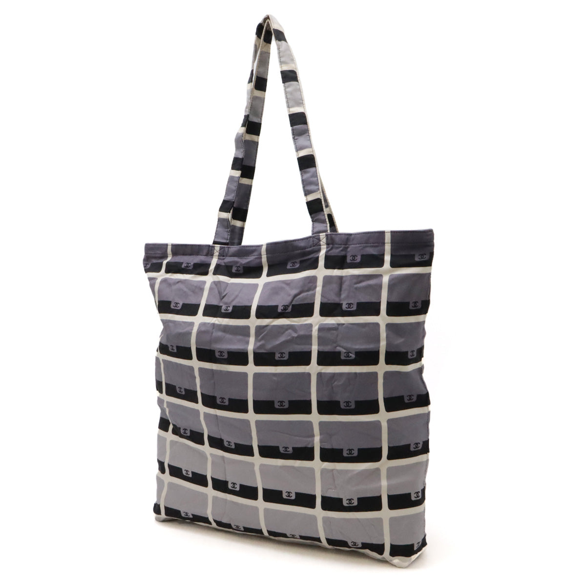 Chanel Matelasse Coco Mark Eco Tote Bag Black