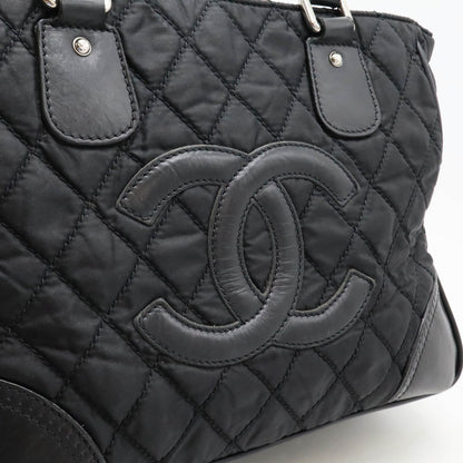 Chanel Nylon Leather Matelasse Tote Bag A33100