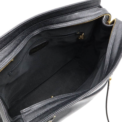 Chanel Caviar Leather Triple Coco Chain Shoulder Bag