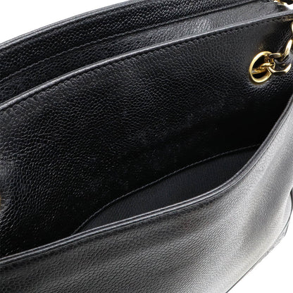 Chanel Caviar Leather Triple Coco Chain Shoulder Bag