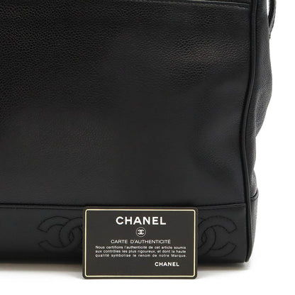 Chanel Caviar Leather Triple Coco Chain Shoulder Bag