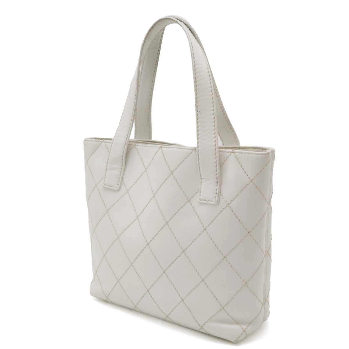 Chanel Wild Stitch Coco Mark Leather Tote Bag