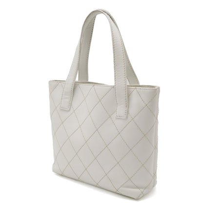 Chanel Wild Stitch Coco Mark Leather Tote Bag