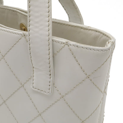 Chanel Wild Stitch Coco Mark Leather Tote Bag