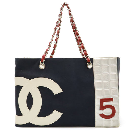 Chanel Canvas/Leather Coco Mark No.5 Tote Bag A18644