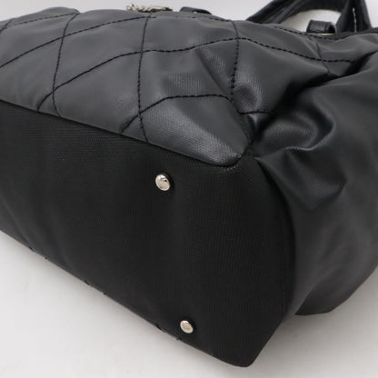 Chanel Paris Biarritz Tote GM Black Leather