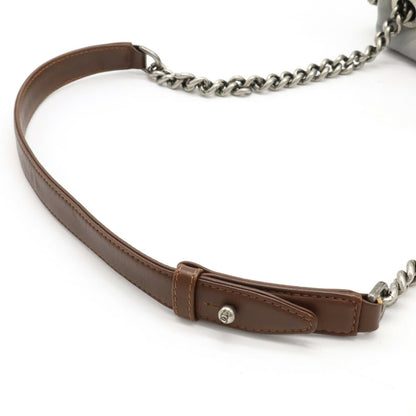 Chanel Leather Matelasse Coco Mark Chain Shoulder Bag