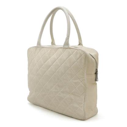 Chanel Canvas Leather Logo Handbag