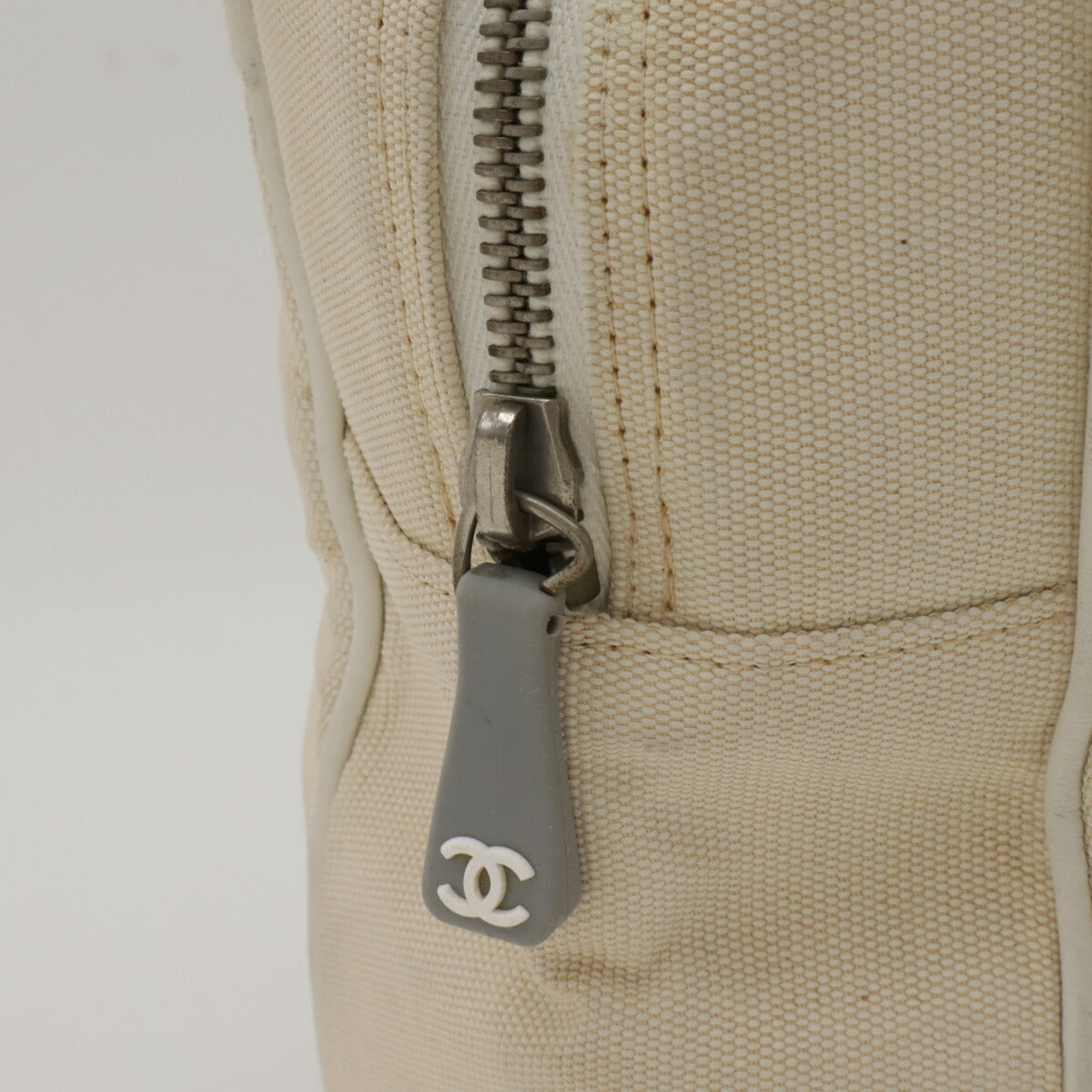 Chanel Canvas Leather Logo Handbag