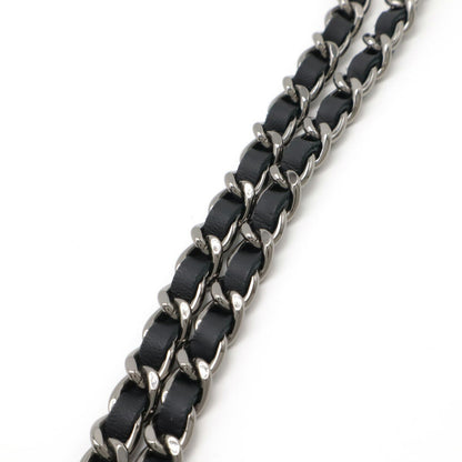 Chanel Brilliant Matelasse Chain Wallet Black