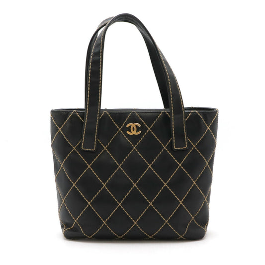 Chanel Wild Stitch Leather Tote Bag A18126