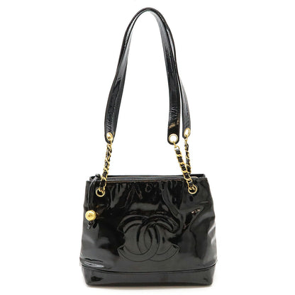 Chanel Coco Mark Chain Shoulder Bag Black