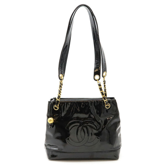 Chanel Coco Mark Chain Shoulder Bag Black