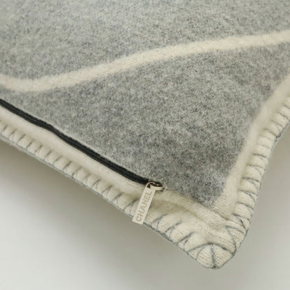 Chanel CC Logo Wool Cashmere Cushion