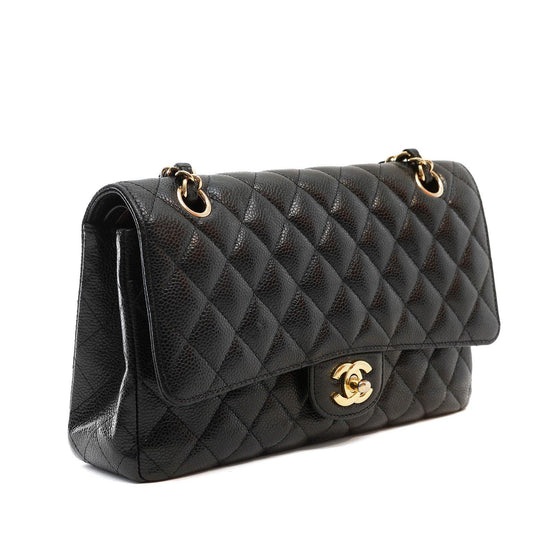 Chanel Black Caviar Medium Classic w/ Gold Hardware