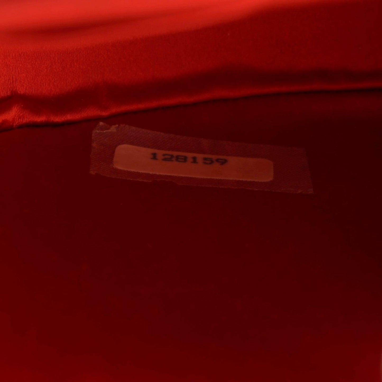 Chanel Red Satin Vintage Evening Crossbody Bag