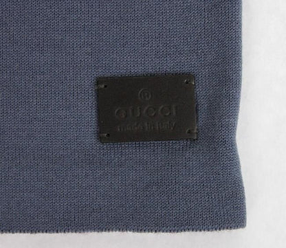 Gucci  GG Logo Striped Beanie Burgundy Blue Black
