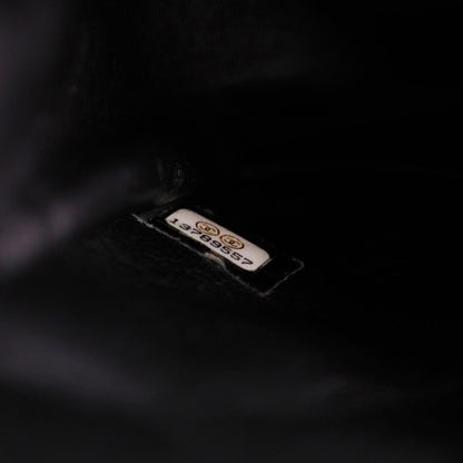 Chanel  Black Patent Leather Jumbo Classic with Silver Hardware