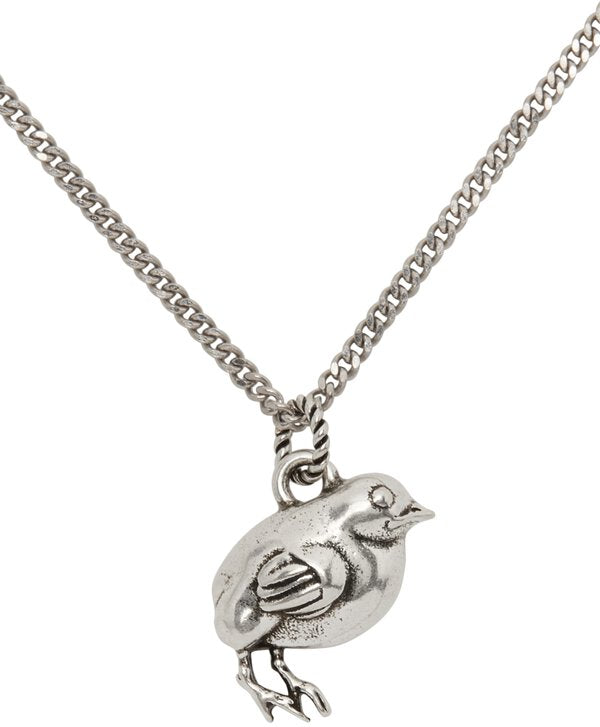 Gucci Chick Motif Necklace in Silver