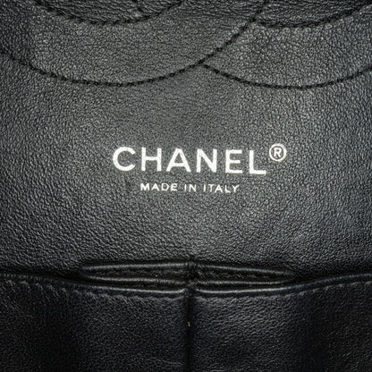 Black Chanel Jumbo Classic Patent Double Flap Shoulder Bag