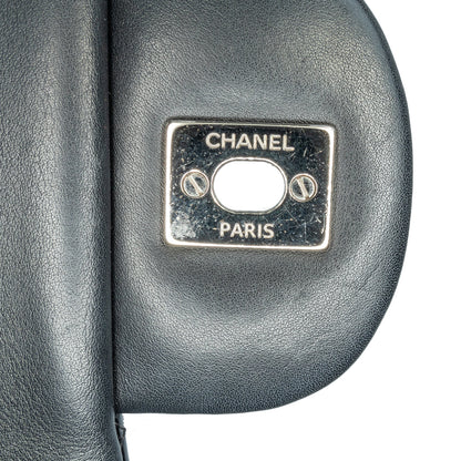 Black Chanel Jumbo Classic Patent Double Flap Shoulder Bag