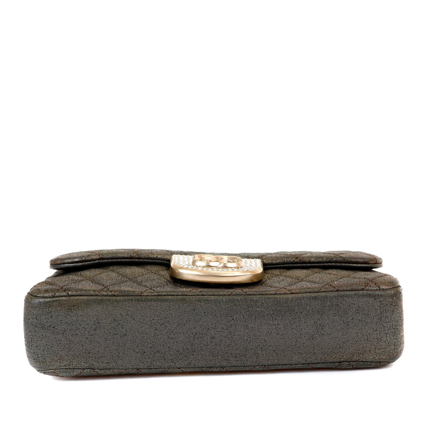 Chanel Metallic Black and Gold Crystal Flap Bag