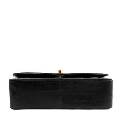 Chanel Black Lambskin Real Princess Diana Classic Medium with Gold Hardware