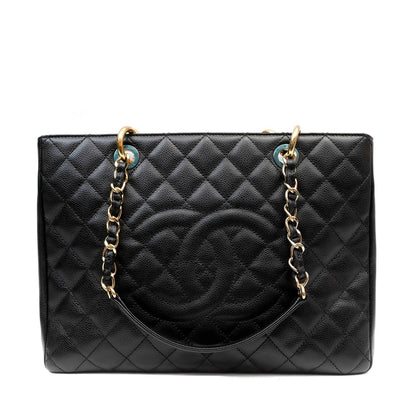 Chanel Black Caviar Grand Shopping Tote GST