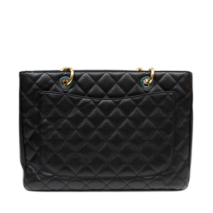 Chanel Black Caviar Grand Shopping Tote GST