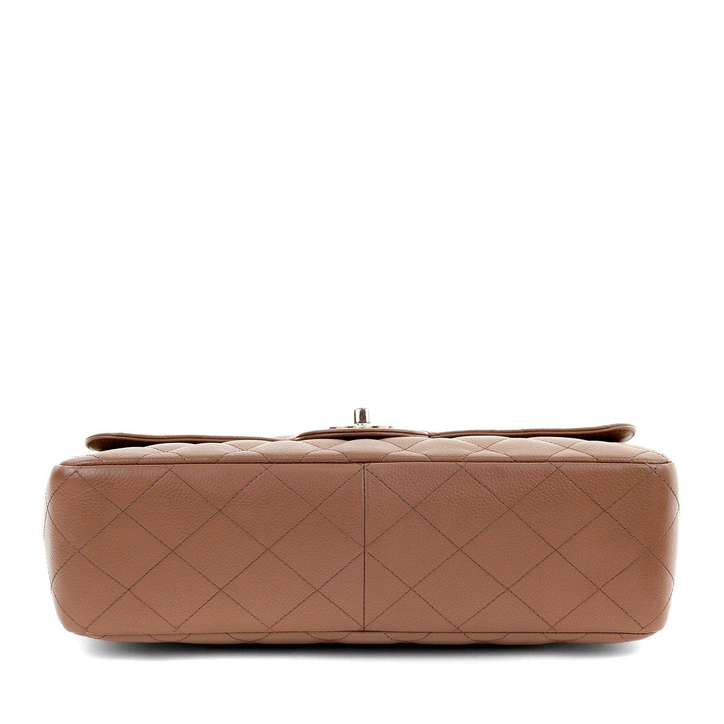 Chanel Caramel Caviar Jumbo Classic w/ Silver Hardware
