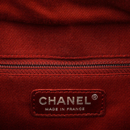 Chanel Metallic Bronze Distressed Lambskin Cambon Camera Bag Paris/NY