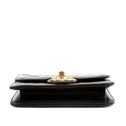 Chanel Black Lambskin WOC with Gold Hardware