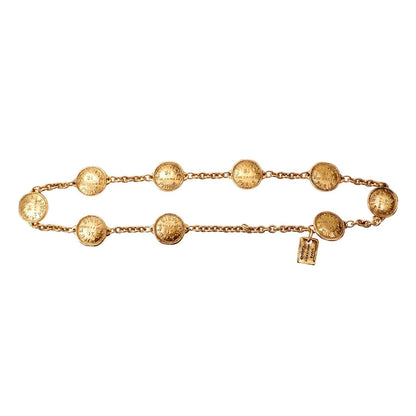 Chanel Vintage Gold Rue Cambon Coin Necklace Belt