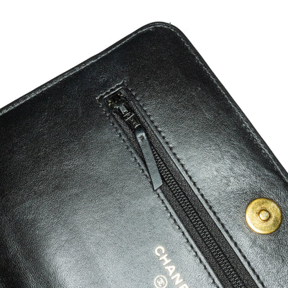 Chanel Sac CC Bicolor Quilted Lambskin Wallet On Chain