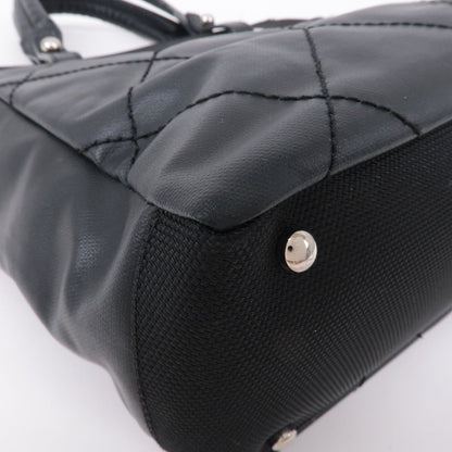 CHANEL Paris Biarritz Coated Canvas Leather Tote Bag PM A34208