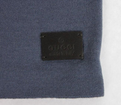 Gucci  GG Logo Striped Beanie Burgundy Blue Black