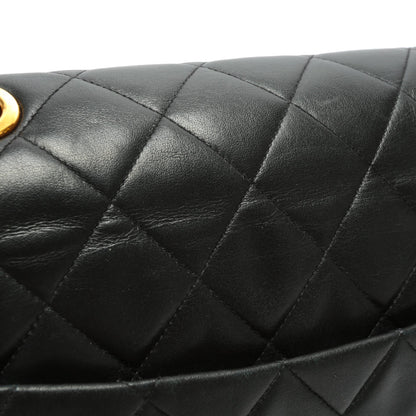 CHANEL Vintage Classic Jumbo XL Single Flap - Black Lambskin w/Gold