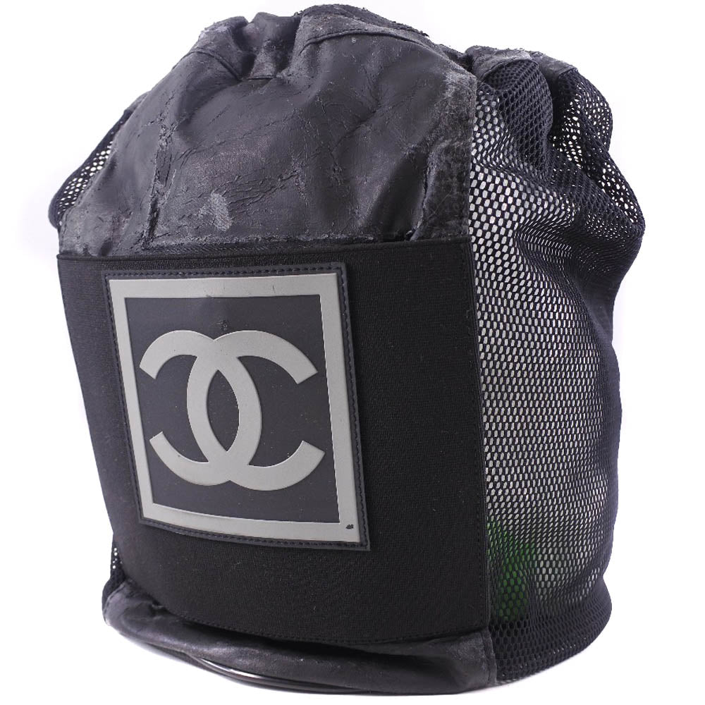 Chanel Sports Line Shoulder Bag Canvas Shoulder Bag in Fair Condition