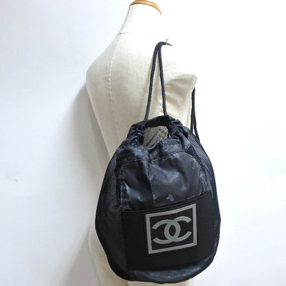 Chanel Sports Line Shoulder Bag Canvas Shoulder Bag in Fair Condition