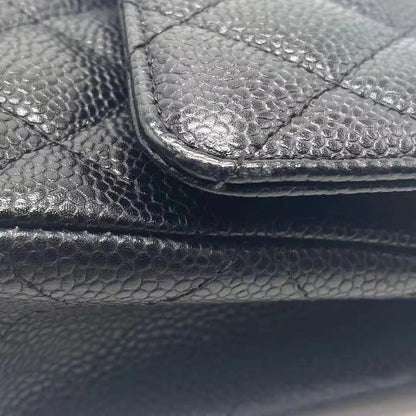 Chanel Medium Classic Double Flap Caviar Black SHW serial 12
