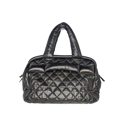 Chanel Vintage Caviar Leather Coco Cocoon Bowler Bag
