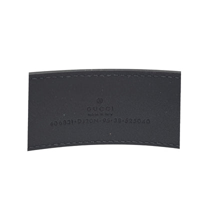 Gucci 40mm GG Textured Dollar Calfskin Belt Sz 95/38