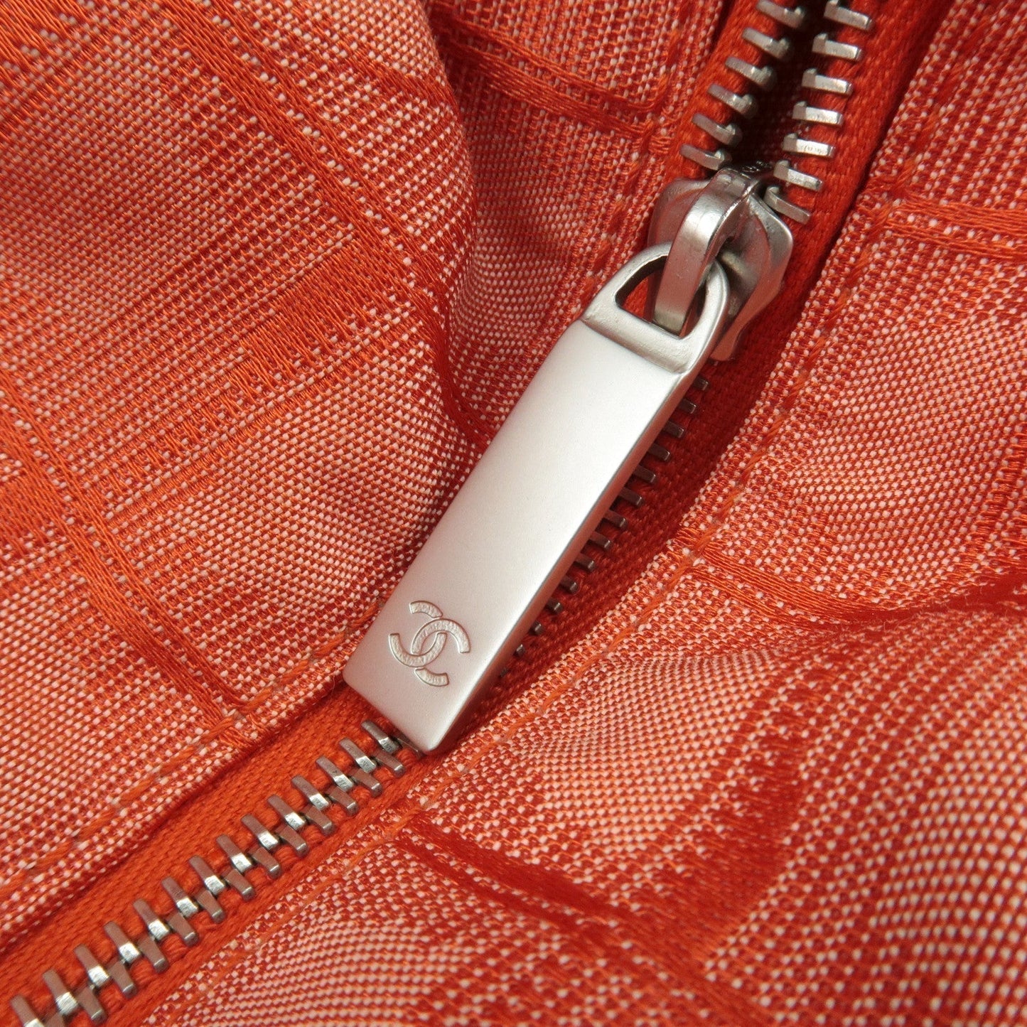 CHANEL New Travel Line Nylon Jacquard Leather Tote Bag TGM A15826
